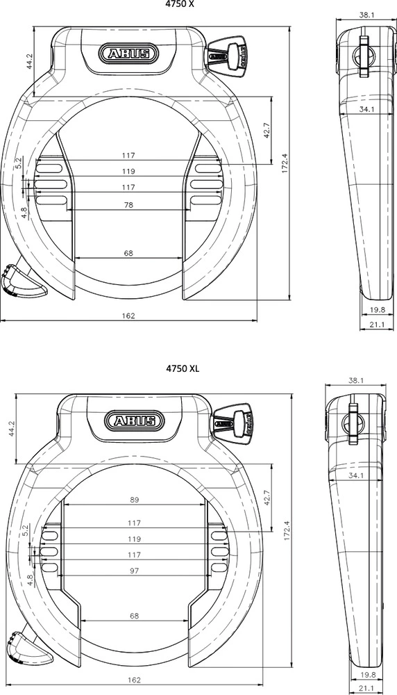 ABUS Rahmenschloss 4750 – Bild 3