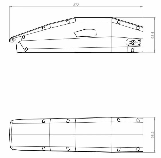 E-Bike Vision - EBV E-Bike Battery, Kompatibel Zu Yamaha (PW / ST / TE / CE) 36 V Unterrohr – Bild 2