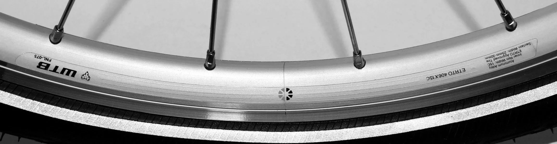 Flyer Elektrofahrrad Felge 20" Kinetix WTB FNL-075 20-Loch Silber Für Faltrad