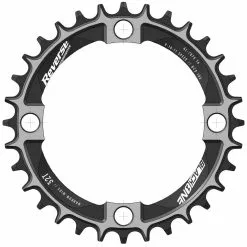 Reverse Components REVERSE Kettenblatt Black One 104mm 32/34/36T Narrow-Wide Schwarz/silber