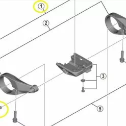 SHIMANO Schrauben Für STEPS Display SC-E6100 (2 Stk)